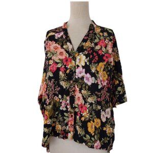Zara Floral Button Up Blouse